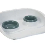 Stefanplast миски на подносе для собак 46×35×11 см, серый