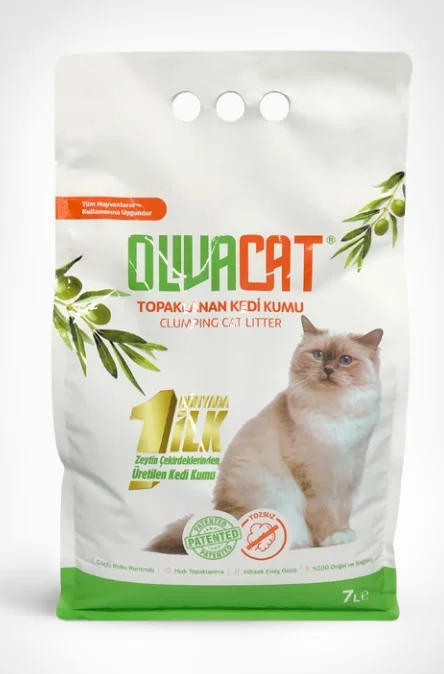 6022507 Olivacat наполнитель для кошачьих туалетов без запаха и пыли 7 л — изображение 1