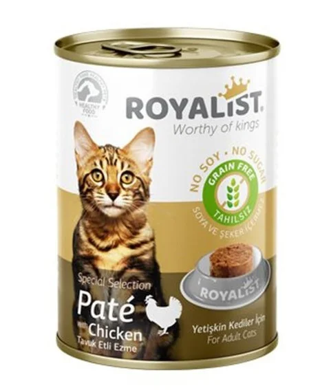6022509 Royalist консервы для взрослых кошек паштет с курицей, 400 г — изображение 1
