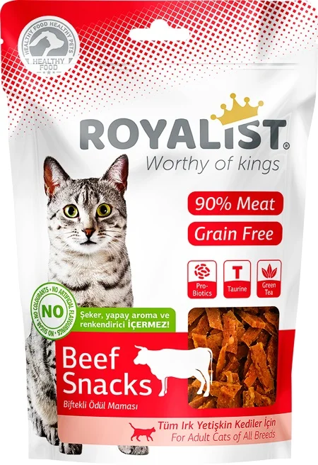 6022510 Royalist лакомство для взрослых кошек со вкусом говядины 80 г — изображение 1