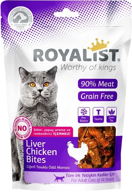 6022513 Royalist лакомство для взрослых кошек со вкусом печени и курицы 80 г — изображение 1