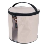 Amiplay складная дорожная миска бежевая для собак размер M Ø22×31 см