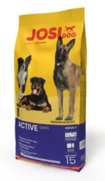 Josera JosiDog Active, bütün cinslərdən olan yetkin aktiv itlər üçün toyuq (toplu) ilə birlikdə premium tam yemdir.