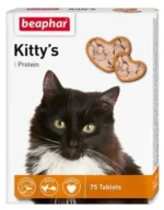 Beaphar Kitty's Protein  pişiklərdə və pişik balalarında cədvəlində normallaşdırma maddələr mübadiləsi maddələri 75 üçün.