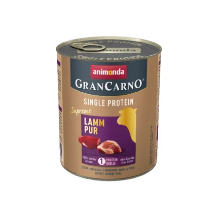 Gran Carno Single Protein Adult для взрослых собак c ягненком 800 г