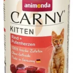 Carny Kitten консервы для котят с говядиной и сердцем индейки 400 г
