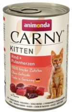 Carny Kitten консервы для котят с говядиной и сердцем индейки 400 г