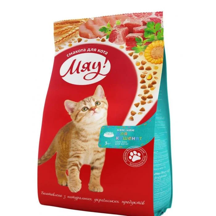 60226080 Мяу сухой корм для котят (целый мешок 11 кг) — изображение 1