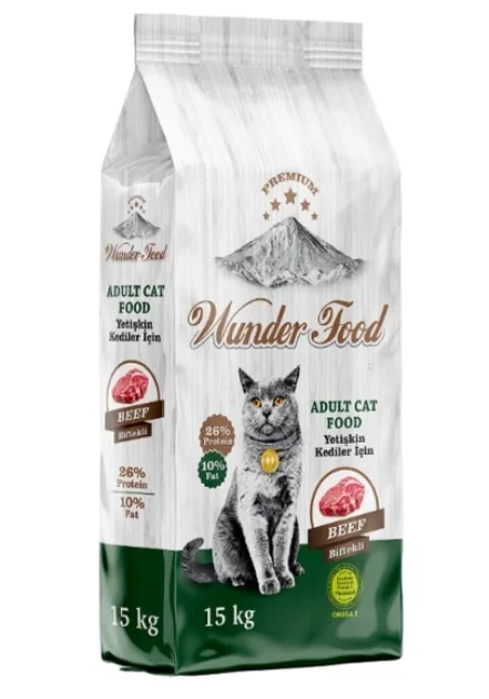 6022639 Wunder Food Premium сухой корм для взрослых кошек с говядиной ( на развес) — изображение 1