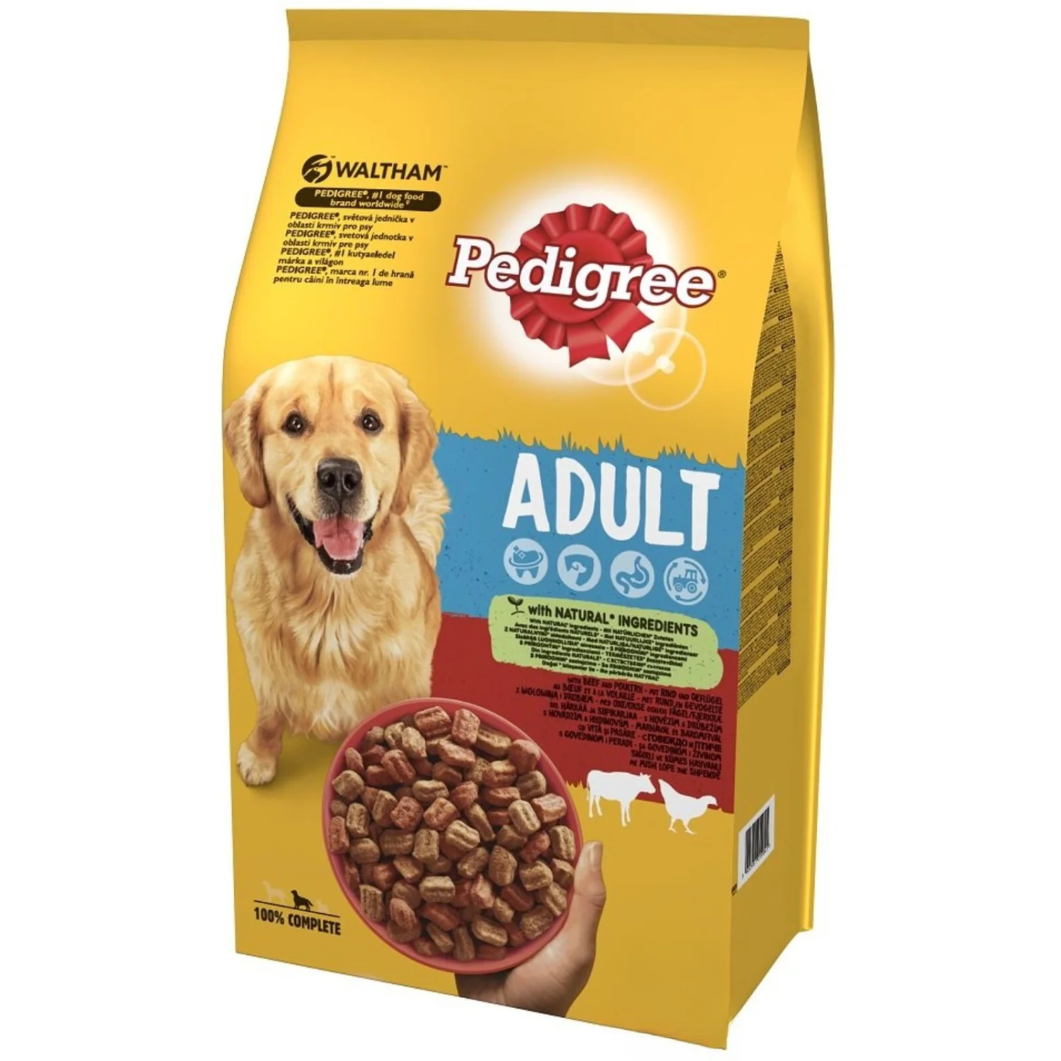 6022660 Pedigree сухой корм для взрослых собак всех пород с говядиной и домашней птицей 500 гр — изображение 1