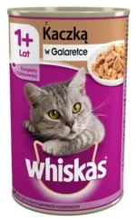 Whiskas влажный корм для кошек от 1 года с уткой в желе 400 г
