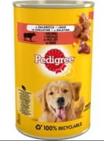 Bütün cinslər üçün Pedigree yaş it yemi, jele içində mal əti ilə, 400 q