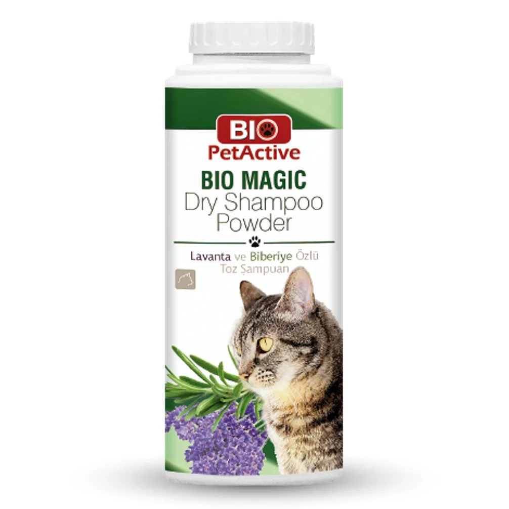 6022674 Bio Pet Active порошковый шампунь для кошек c экстрактом лаваны и розмарина 150 г — изображение 1