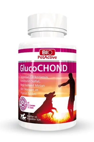 6022687 Bio Pet Active GlucoChond укрепляющее средство для суставов для кошек и собак 60 табл. — изображение 1