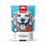 Wanpy Chicken Jerky, 100 qramlıq qurudulmuş toyuq ətindən hazırlanmış it yeməyidir.