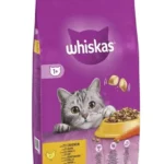 1 yaş və yuxarı pişiklər üçün Whiskas toyuq quru yemi toyuqla (toplu)
