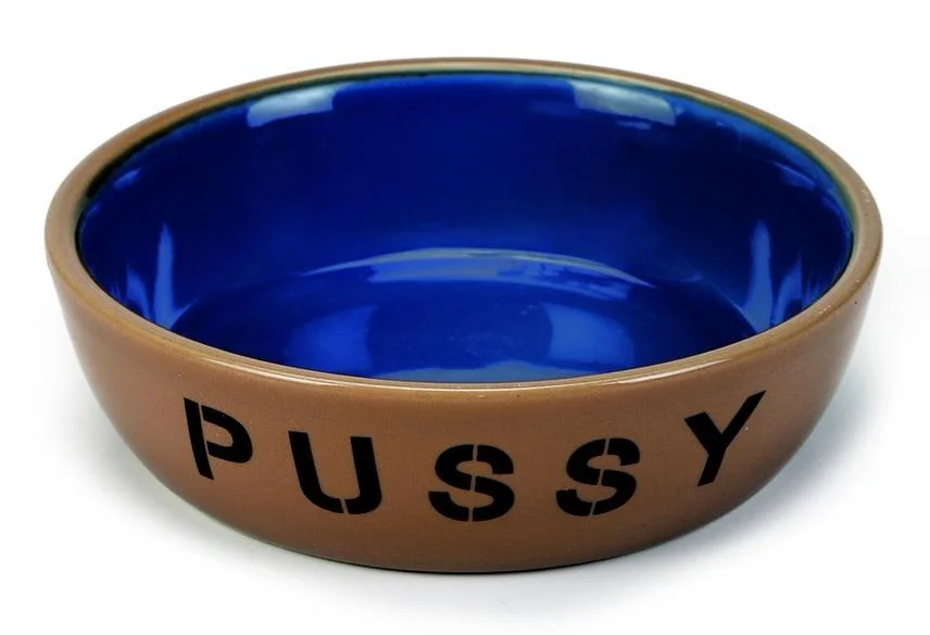 6022770 Beeztees Ceramic Cat Dish Pussy керамическая миска для кошек 12,5 Ø — изображение 1
