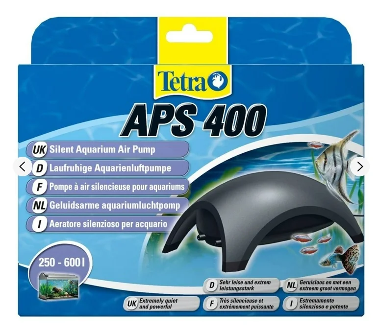 6022775 Tetra APS 400 компрессор для аквариума черный 250-600 литров — изображение 1