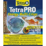 Tetra Pro Energy Multi-Crisps, əlavə enerji üçün bütün növ balıqlar üçün 12 qramlıq kartof fri şəklində tam bir qidadır.