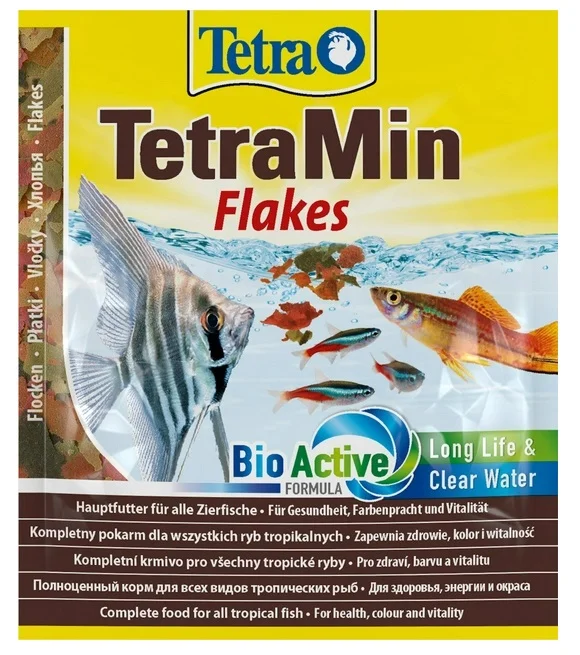 6022788 Tetra Min Flakes bütün növ tropik balıqlar üçün tam yem 12 q - Image 1