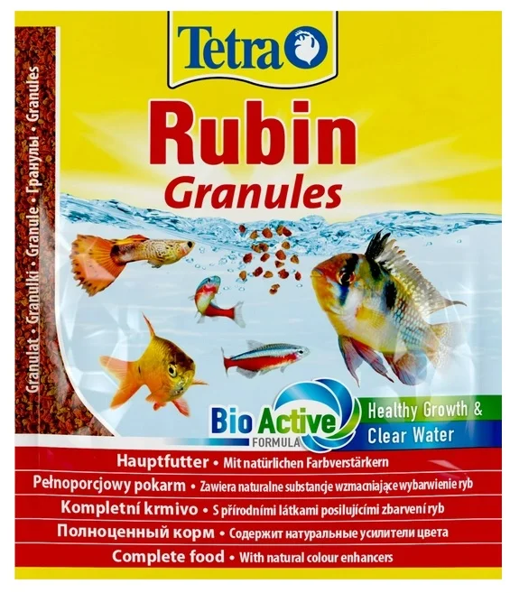 6022790 Tetra Rubin Granules tam qida üçün rəng balıq 15 g - Image 1