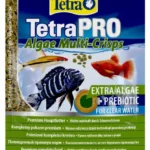 Tetra Pro Yosun Multi-Crisps, 12 qramlıq çips şəklində akvarium balıqları üçün tam premium yemdir.