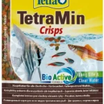 Tetra Min Crisps, 12 qramlıq kartof qızartması şəklində bütün tropik balıq növləri üçün tam bir qidadır.