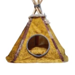 Вигвам домик-лежанка для кошек и собак 65 × 65 × 60 см (цвет желтый)
