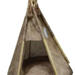 Вигвам домик-лежанка для кошек и собак 58 × 58 × 70 см (цвет кофейный)