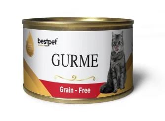 6022878 Bestpet Gourmet Beef влажный корм с говядиной в желе для взрослых кошек 100 г — изображение 1