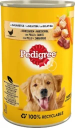 Pedigreе влажный корм для собак всех пород с курицей и морковью в желе  400 гр