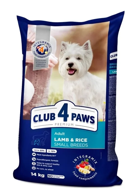 6022910 Club 4 Paws quru yemi, yetkin kiçik cins itlər üçün yumurta və düyü ilə (toplu) - Image 1