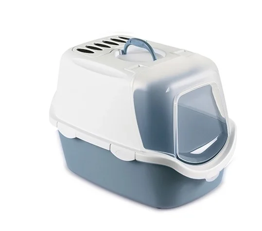 6022934 Stefanplast Cathy Easy Clean биотуалет для кошек голубовато-стальной 56 × 40 × 40 см — изображение 1