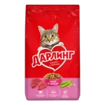 Дарлинг сухой корм для взрослых кошек с мясом и овощами 760 г
