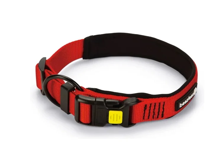 6023008 Beeztees Premium nylon collar Parinca ошейник для собак, 40-45 см × 20 мм (красный) — изображение 1