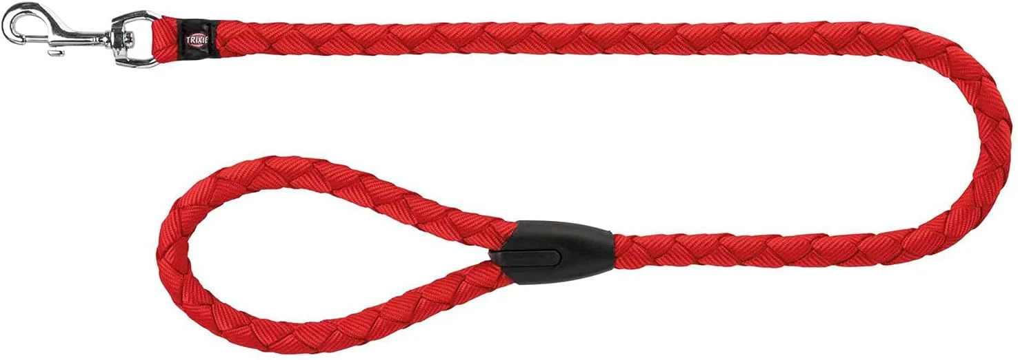 6023019 Trixie Cavo нейлоновый поводок для собак длина 1 м Ø 18 мм (красный) — изображение 1