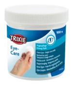 Trixie Eye-Care itlər, pişiklər və digər kiçik heyvanlar üçün birdəfəlik göz təmizləyici salfetlər, 100 ədəd.