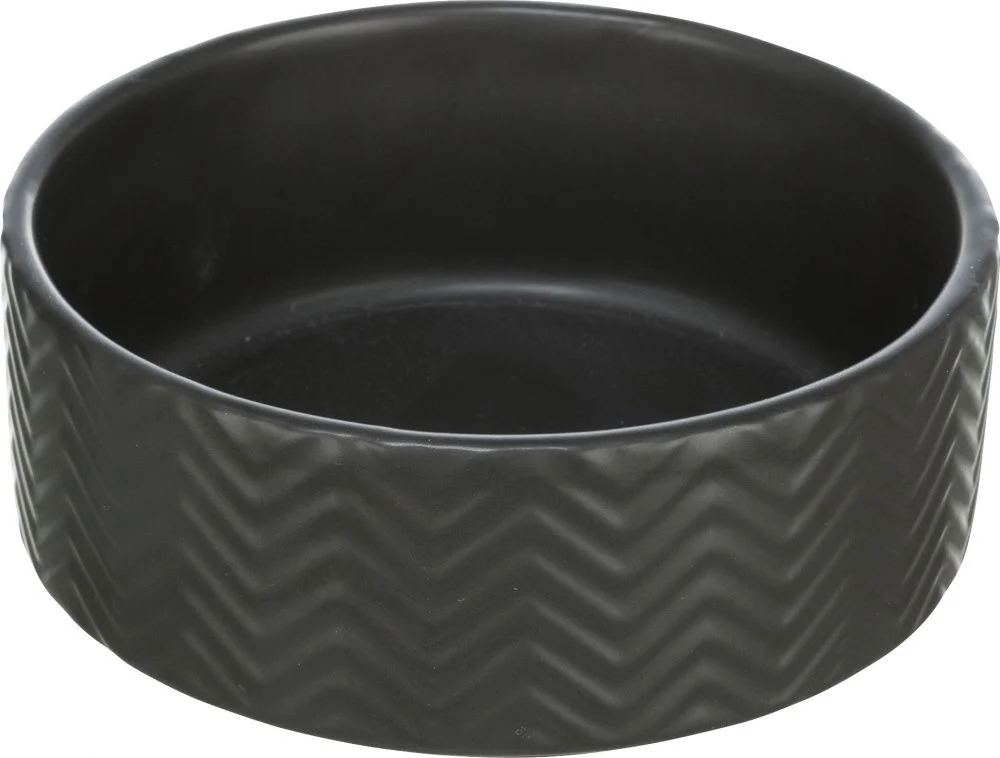 6023106 Trixie Ceramic Bowl керамическая миска для собак 0,9 л 16 Ø см (черный) — изображение 1