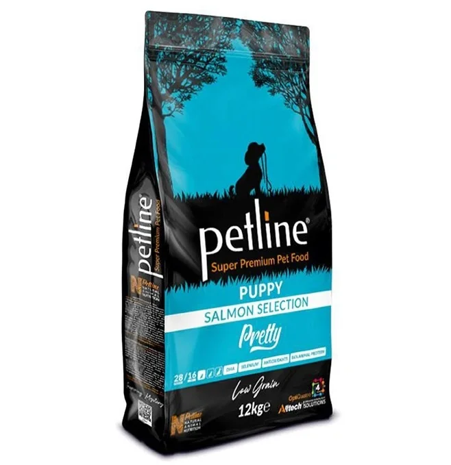 60231100 Petline Super Premium Puppy Salmon Selection Pretty полноценный рацион для щенков всех пород с лососем супер премиум качества (целый мешок 12 кг) — изображение 1