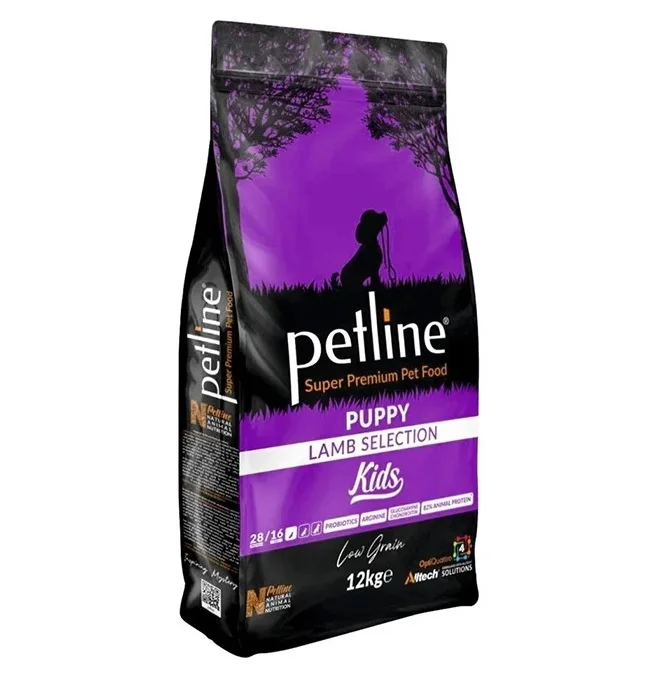 60231120 Petline Super Premium Puppy Lamb Selection Kinds полноценный рацион для щенков всех пород с ягненком супер премиум качества (целый мешок 12 кг) — изображение 1