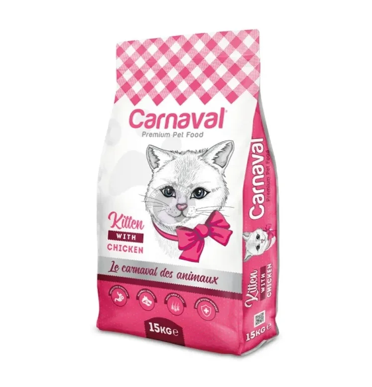 6023155 Carnaval Premium Kitten With Chicken сухой корм для котят премиум класса с курицей (на развес) — изображение 1