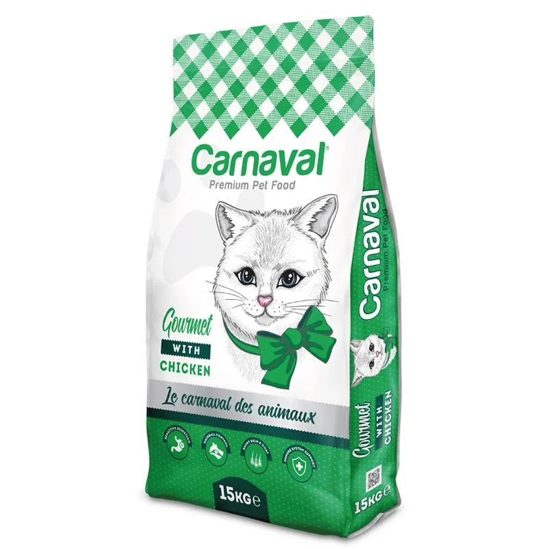 6023161 Carnaval Premium Adult Cat Gourmet With Chicken сухой корм для привередливых взрослых кошек с курицей премиум класса (на развес) — изображение 1