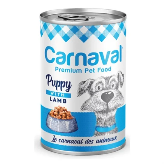 6023167 Carnaval Premium Puppy With Lamb консервы для щенков с ягненком в соусе премиум класса 400 г — изображение 1