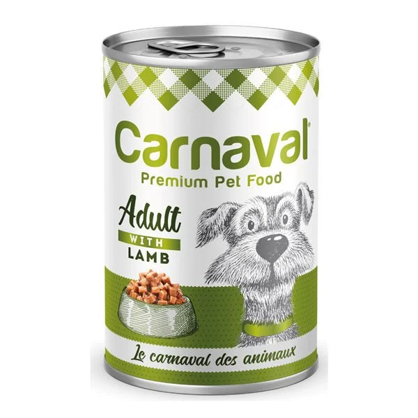 6023168 Carnaval Premium Adult Dog With Lamb консервы для взрослых собак с ягненком в соусе премиум класса 400 г — изображение 1
