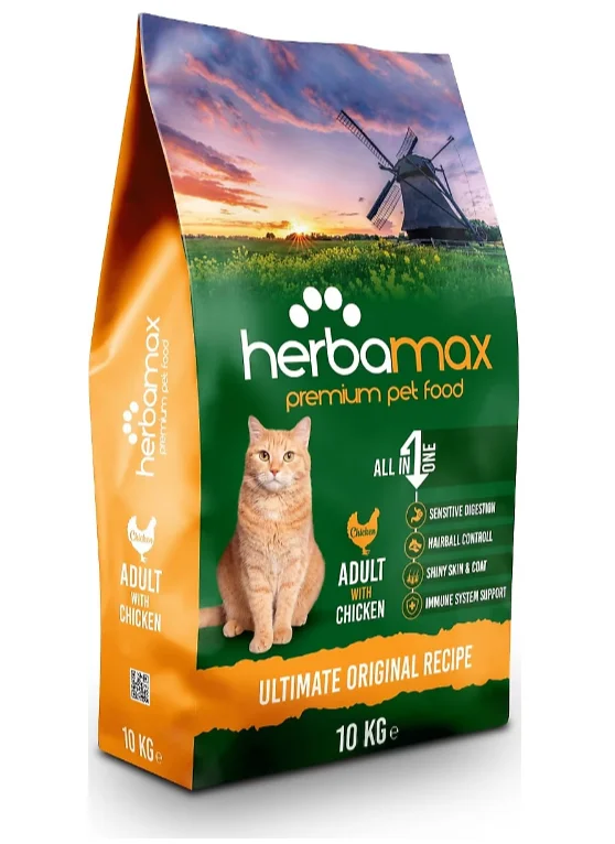 6023174 Herbamax Premium Toyuqlu Yetkin Pişiklər üçün Premium Toyuqlu Quru Yetkin Pişiklər üçün Premium Toyuqlu Quru Yemək (Toplu) - Image 1