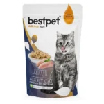 Bestpet Chicken Adult Cat yaş yem üçün böyüklər üçün pişiklər ilə toyuq ilə jele 85 gr