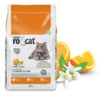 Rocat комкующийся наполнитель с ароматом апельсина, 10 л