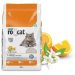 Rocat комкующийся наполнитель с ароматом апельсина, 10 л