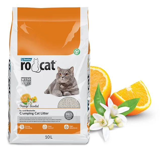 6023221 Rocat комкующийся наполнитель с ароматом апельсина, 10 л — изображение 1