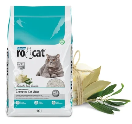 Rocat комкующийся наполнитель с ароматом марсельского мыла, 10 л